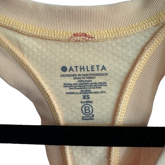 Athleta Yellow Momentum Seamless Tank, Size XS - Picture 2 of 4
